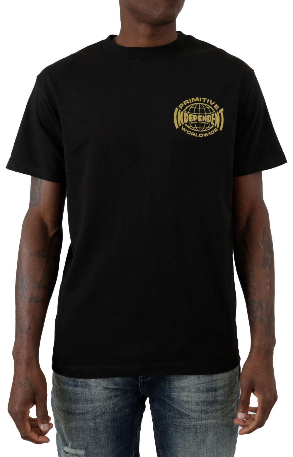 Primitive x Independent Global Tee - Black